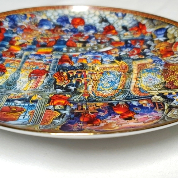 Holy Cats Franklin Mint 8" Porcelain Plate Decor Heirloom Recommendation Limited - Picture 14 of 16